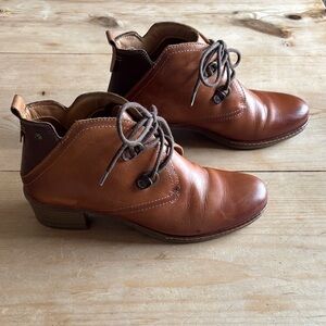 PIKOLINOS Brown Leather Ankle Boots